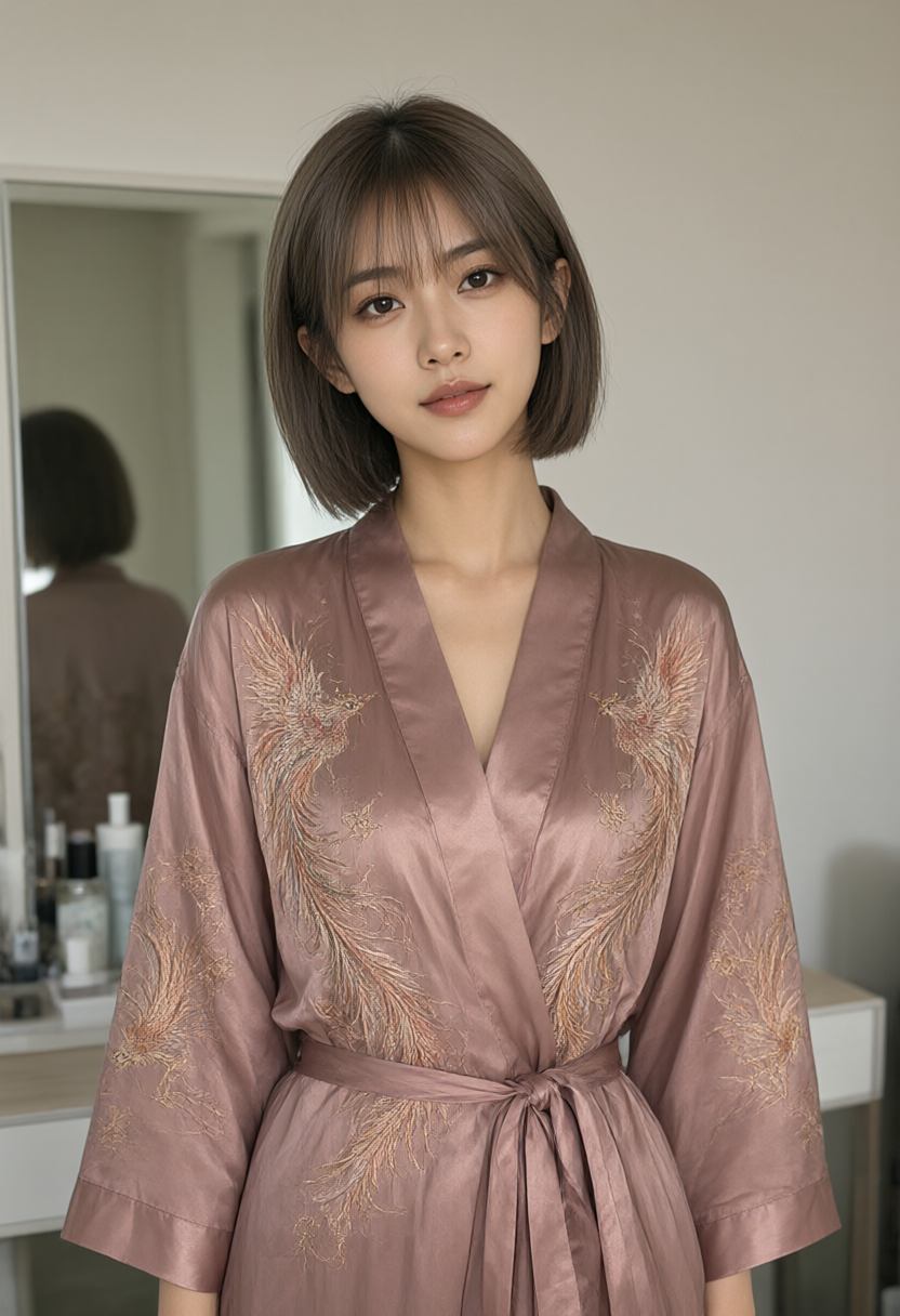 秦牧与同伴站在雾中的石阶上